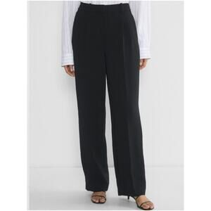 Aritzia Wilfred Effortless Pants Black Tailored Straight Chic Dressy Womens US 2